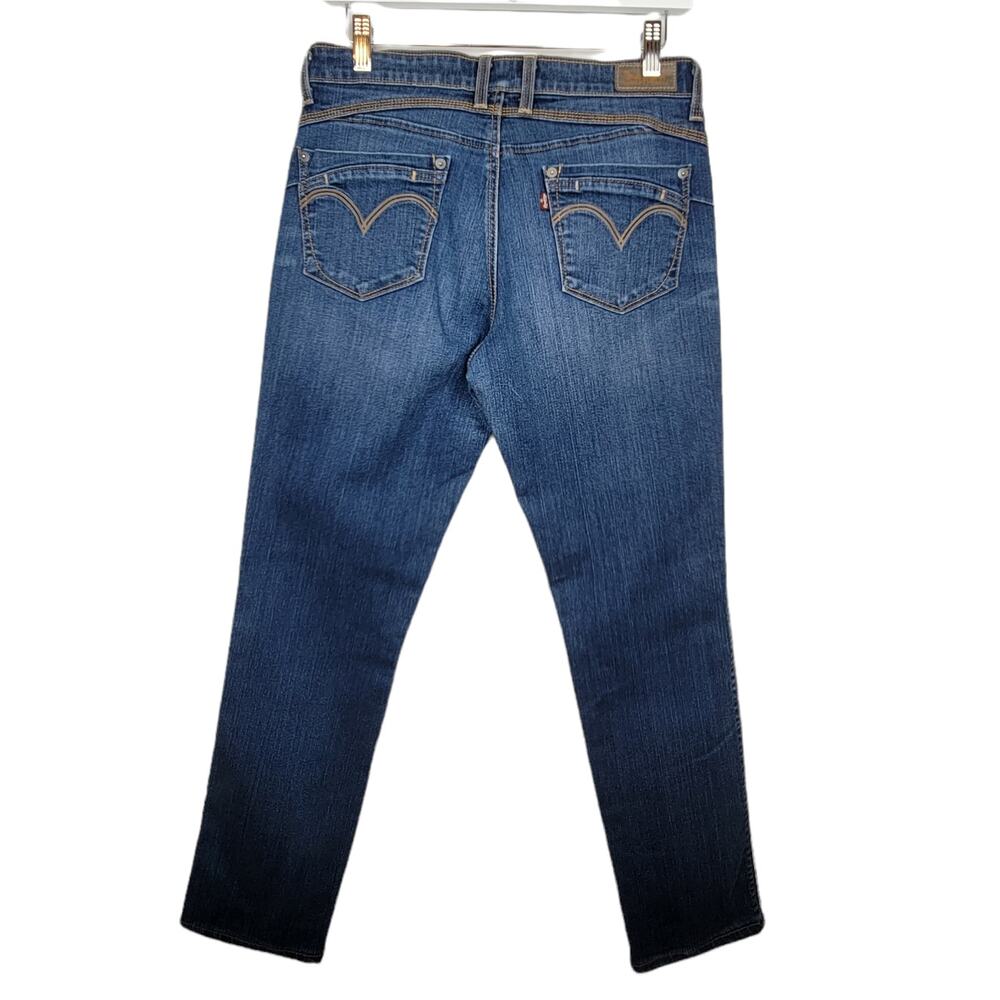 LEVI'S 222 Rare 2013 Midrise Skinny Leg "Flatters & Flaunts" Jeans - Size 8M - Picture 2 of 8